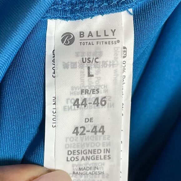 Bally Total Fitness Skirt Women's Size L Turquoise High Waist Skort NWT - Picture 3 of 6